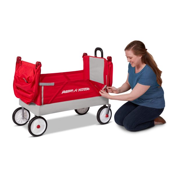Radio Flyer Dual Canopy Wagon for Indoor Playgrounds, 1.5+
