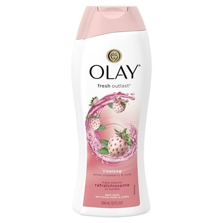 Olay Fresh Outlast Cooling White Strawberry & Mint Body Wash 22 (Best Mint Body Wash)
