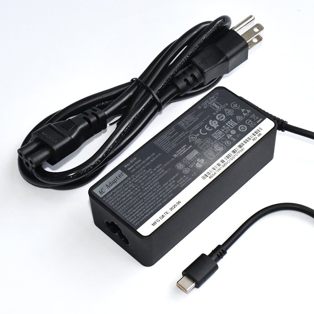 65W USB C Charger TypeC AC Adapter for Lenovo Thinkpad X270, P51s