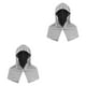 thumbnail image 3 of 2 toallas refrescantes con capucha y bandana para la cabeza, multiusos, transpirables y ligeras, para climas cálidos, deportivas con protección solar. Gris, 3 of 8