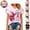Watermelon Red, variant on Mfakffe Breast Cancer Shirts for Women October Breast Cancer Awareness V Neck Short Sleeve Tee for Breast Cancer Support & Daily Casual Wear
