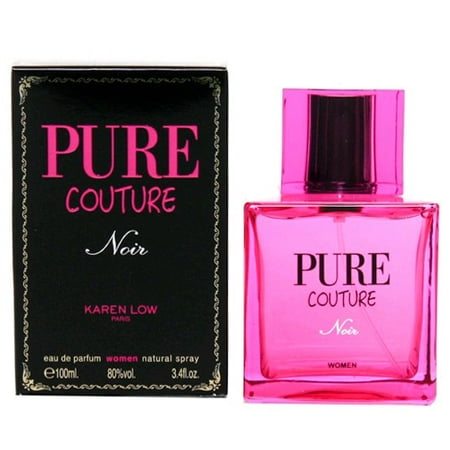 Pure Couture Noir by Karen Low, 3.4 oz Eau De Parfum Spray for