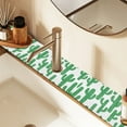 thumbnail image 2 of Yayeee Faucet Mat for Kitchen Sink 14.7" Diatomite Long Splash Guard Pad, Cactus Pattern, 2 Pack, 2 of 7