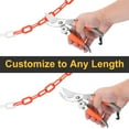 thumbnail image 4 of Plastic Chain Links, 1.9-Inch 25 Foot Barrier Chain, Red/White, 4 of 7
