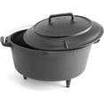 thumbnail image 3 of Volcano Grills 8 Qt.Pre-seasoned Cast Iron Round Dutch Oven, 3 of 6
