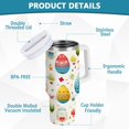 thumbnail image 3 of JSTEL Easter Eggs & Flower 30 oz Tumbler Stainless Steel Water Bottle Vacuum Insulated Cup with Straw Lid & Handle For Travel Car Cup Holder, 3 of 8