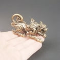 thumbnail image 5 of Miniature Brass Kylin Sculpture Traditional Chinese Ancient God Creature Figurine Home Office Gift Decoration, 5 of 8