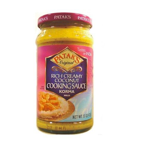 Patak Korma Curry Cooking Sauce , 15Ounce Bottle (Pack of 4)