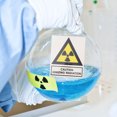thumbnail image 2 of Radiation Warning Stickers Black Yellow For Laboratory Hospital Industry Indoor Outdoor Use 4Pcs 4.72X3.93X0.04In, 2 of 8