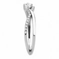 thumbnail image 5 of Rings for Women Silver 316L Stainless Steel DA261 - AAA Grade Cubic Zirconia in Clear, 5 of 6