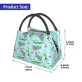 thumbnail image 2 of Easygdp Hippo With Flamingos And Crocodiles Bolsa de Almuerzo Insulada Reutilizable, Bolsa de Mano y Bandolera para Oficina, Trabajo, Viajes, 2 of 6