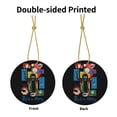 thumbnail image 3 of Rick And Morty Christmas Ceramic Round Ornaments Print Decorative Hanging Ornaments For Xmas Tree Holiday Party Decoration 1 Pcs, 3 of 9