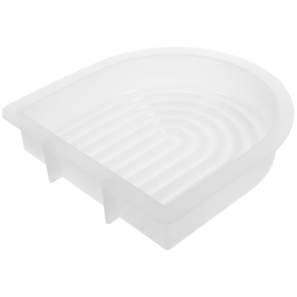 SEWCHICS 1 Set Arch Shape Candle Molds for Diy Scented Candles 17.50X17.30X1.34In White