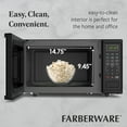thumbnail image 2 of Farberware 1.1 Cu. Ft. 1000-Watt Microwave Oven – Digital Control, 10 Power Levels, One-Touch Cooking, Defrost, Child Safety Lock, Black, 2 of 6