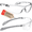 Grey (Clear), variant on NoCry Safety Sunglasses for Men and Women; Certified ANSI Z87.1 Dark Tinted Safety Glasses with Anti-Fog & Anti-Scratch Lenses and UV Protection; Cycling Glasses, Sports Sunglasses for Men and Women