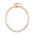 thumbnail image 2 of 1/4 Carat Bezel Set Diamond Solitaire Engagement Ring Band in 14K Rose Gold (Ring Size 4.75), 2 of 4