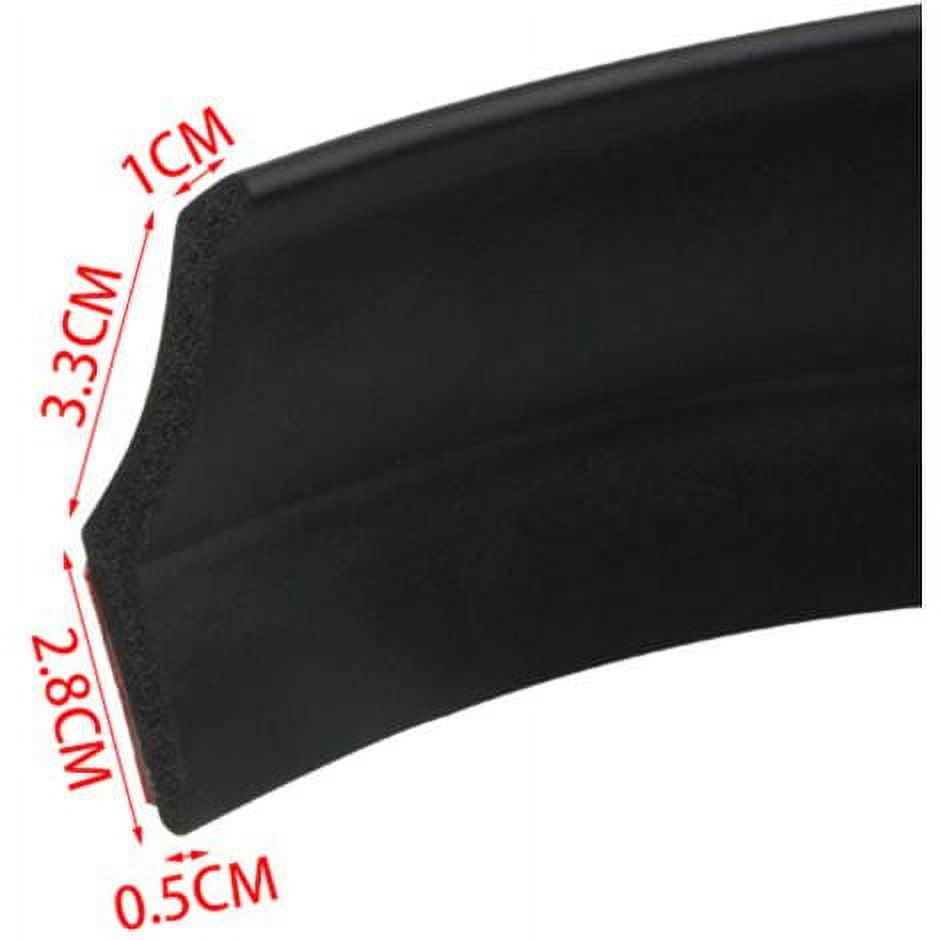 NeveLance Garage Door Bottom Threshold Rubber Seal Strip Universal DIY Weather Stripping Replacement Flood Barrier for Garage Doors Insulation Length 2.5m