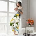 thumbnail image 4 of Uemuo Bees Collecting Nectar Pattern Women's Wide Leg Palazzo Lounge Pants with Pockets Light Weight Loose Comfy Casual Pajama Pants-Large, 4 of 9