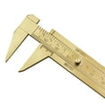 thumbnail image 3 of XISAOK Brass 80mm Sliding Metric & Inch Mini Caliper Gauge Retro Vernier Caliper Bead, 3 of 10