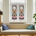 thumbnail image 4 of 89Bloom 17.7 x39.4 Inches Decorative Yorkshire Terrier Stained Glass Window Film, Window Film for Glass Door Heat Control Anti UV, 4 of 5