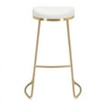 thumbnail image 4 of Tabouret de Bar en Similicuir Blanc 30,5 Po (Lot de 2), 4 of 6