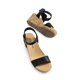 thumbnail image 4 of Sandalia DREAM PAIRS NINI-8 Negra Plataforma con Cuña 7.5 cm, 4 of 7