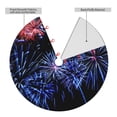 thumbnail image 2 of Lsque Glasses And Fireworks Print Christmas Tree Skirt, Tree Skirt with Ties or Velcro, Perfect for Holiday Decorations, Halloween, and New Year-36", 2 of 7