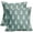 Aqua Blue Christmas, variant on Christmas Tree Pillow Covers 18x18 Set of 2 Red Xmas Rustic Style Winter Print Decorative Outdoor Pillowcases Farmhouse Vintage Holiday Decorations Throw Cushion Case Decor for Couch Sofa Bed