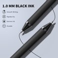 thumbnail image 3 of wqlpp-50 Pack Black Ink Pens - Bulk Pens, 1.0MM Medium Point Ballpoint Pens, Smooth Writing No Bleed Retractable Ball Point Pen (Black), 3 of 4