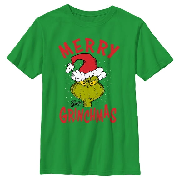 Boys' Dr. Seuss The Grinch Christmas Merry Grinchmas Graphic T-Shirt