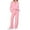 Pink #016, variant on Mohiass Travel Lounge Sets for Women 2 Piece Long Sleeve Sweatsuits Half Zip Sweatshirts with Baggy Joggers Sweatpants Red 2XL