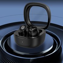 Oggfader Wireless Earbuds Bluetooth 5.49 Wireless Earphones Transparent Compartment HiFi Sound Quality Long lasting Battery Life Mini Compact And Comfortable To Wear Bluetooth Earphones Black