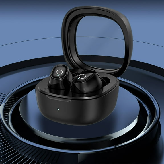 Oggfader Wireless Earbuds Bluetooth 5.49 Wireless Earphones Transparent Compartment HiFi Sound Quality Long lasting Battery Life Mini Compact And Comfortable To Wear Bluetooth Earphones Black