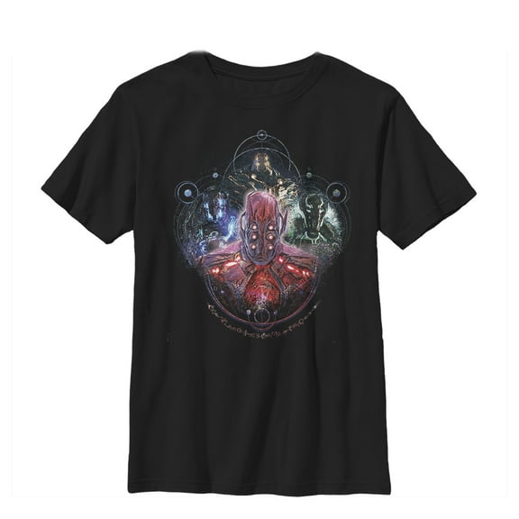 Boy's Marvel Eternals Celestials Four  Graphic Tee Black Large