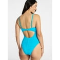 thumbnail image 3 of Time and Tru Women's and Women's Plus Size Eyelet Embroidered V Wire One Piece Swimsuit, Sizes XS-3X, 3 of 5