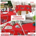 thumbnail image 6 of Christmas Table Cloth, Waterproof Spillproof Xmas Wreath Print Tablecloth Decor, 6 of 9