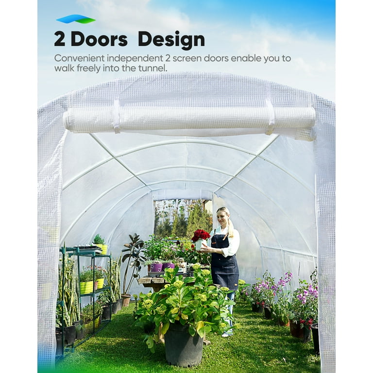Quictent 20x10x6.6 FT Portable Walk-in Greenhouse for Outdoors