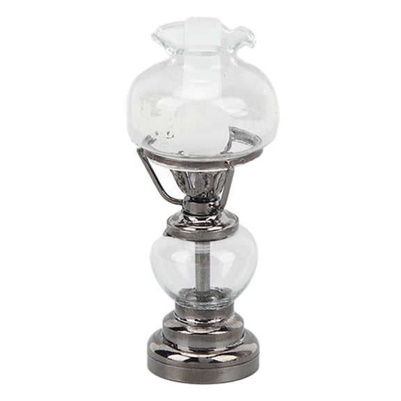Dollhouse Miniature Candlestick Light, Battery Operated Cute 1/12 Scaled Exquisite Vintage Electric Dollhouse Candlestick Lamp for Dining Room (vcgs-11)