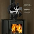 thumbnail image 3 of Ventilador De Estufa De 6 Cuchillas En La Chimenea Con Gran Volumen De Aire, Bajo Ruido, Circulación De Aire Caliente Mejorado Para Quemador De Leña, 3 of 7
