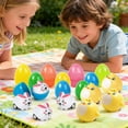 thumbnail image 3 of Rellené huevos de Pascua con juguetes mini de conejo (pack de 12) – rellenos de plástico coloridos para buscar huevos de Pascua, rellenos de cestas y regalos de fiesta para, 3 of 6