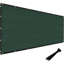 DYJP 6'x20' Green Privacy Fence Screen - Heavy Duty Windscreen Mesh with Brass Grommets