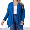 thumbnail image 2 of Fall Thin Cardigans for Women Solid Color Plus Size Long-sleeved Top for Daily Wear, 2 of 7