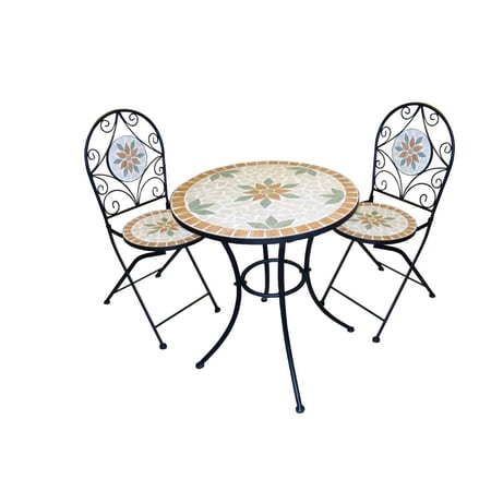 Mainstays Alexandra Square 3 Piece Outdoor Bistro Set Brickseek