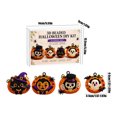 thumbnail image 2 of 4 Pack Halloween Diamond Art Kits, 3D Beaded Halloween Ornament DIY Kit, Spooky Vampire Bead Embroidery Craft Set, Handmade Pendant Making Supplies for Adults Beginners Holiday Decor Gift, 2 of 5