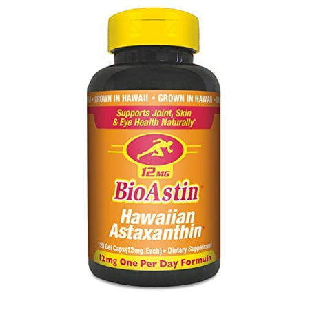 Nutrex Hawaii BioAstin Hawaiian Astaxanthin, 50 Gel Caps supply, 12mg Astaxanthin per Serving (One per Day Formula) Supports Skin, Eye and Cardiovascular