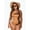 Brown, variant on Plus Size Tummy Control One Piece Swimsuit – Black, Hot Pink and Neon Green Color Block Bathing Suit, Perfect for Summer Vacation and Poolside Lounging