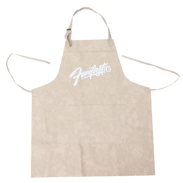 Kitchen Leather Apron Household Kitchen Cooking Apron Waterproof Apron Oilproof Apron (Fantastic Beige)
