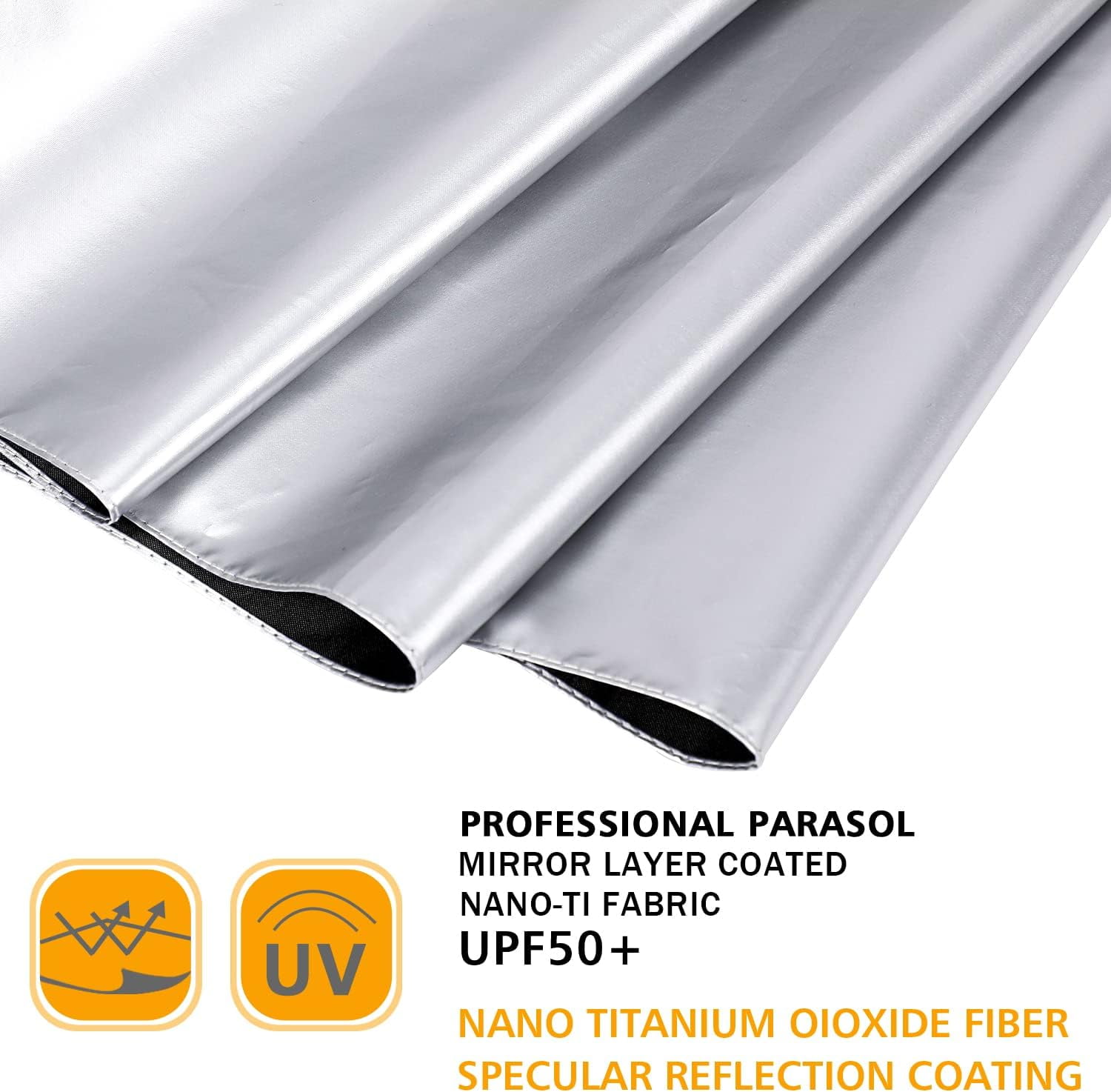 G4Free UPF 50+ UV Protection Large Travel Umbrella 42/46 Inch Auto Open Close Windproof Sun Blocking Umbrella