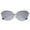 Silver / Lavender Mirror, variant on sunglassLA Female Women's Open Metal Frame Colored Mirror Oversize Cat Eye Sunglasses 58mm (Black / Pink-Green Mirror) - 58mm