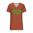 thumbnail image 4 of HongQid Womens St Patricks Day Shirt V Neck Irish Lucky Paddy's Day Graphic Short Sleeve Tee Tops, 4 of 4